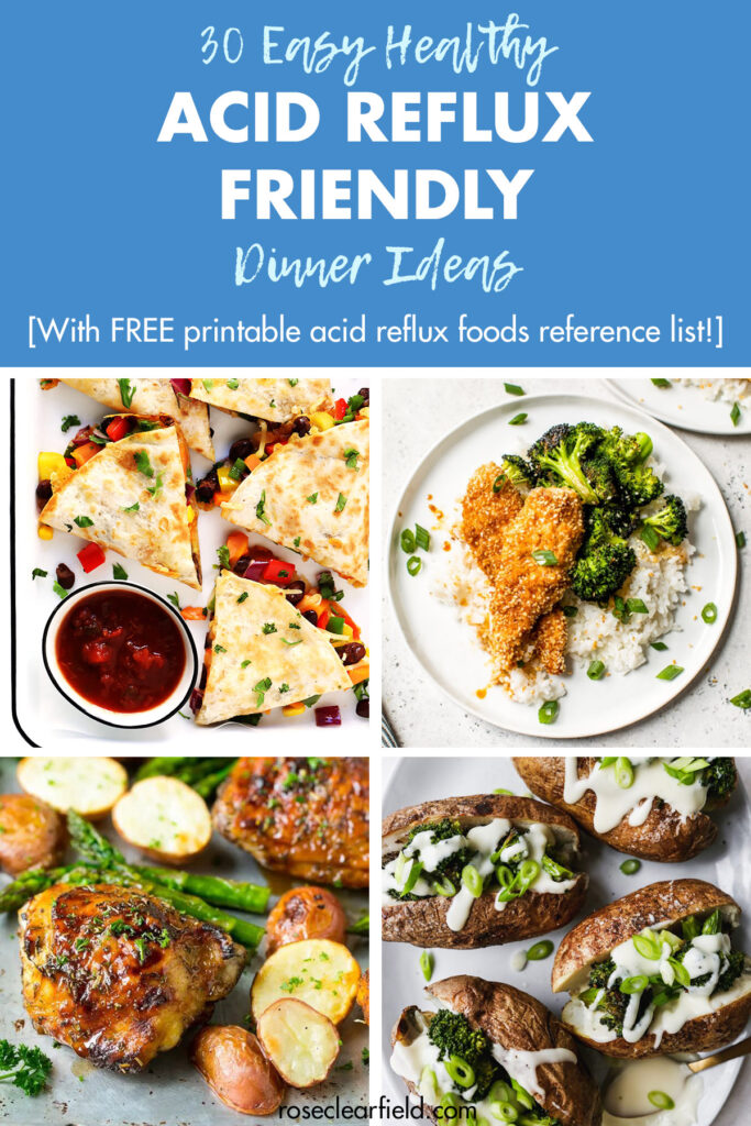 printable acid reflux grocery list