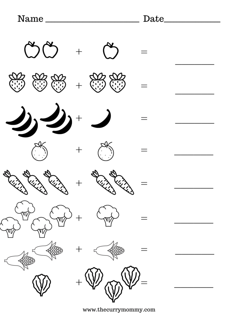 Free Printable Worksheets for Kids - The Curry Mommy