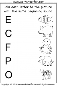 printable activity sheets for kindergarten