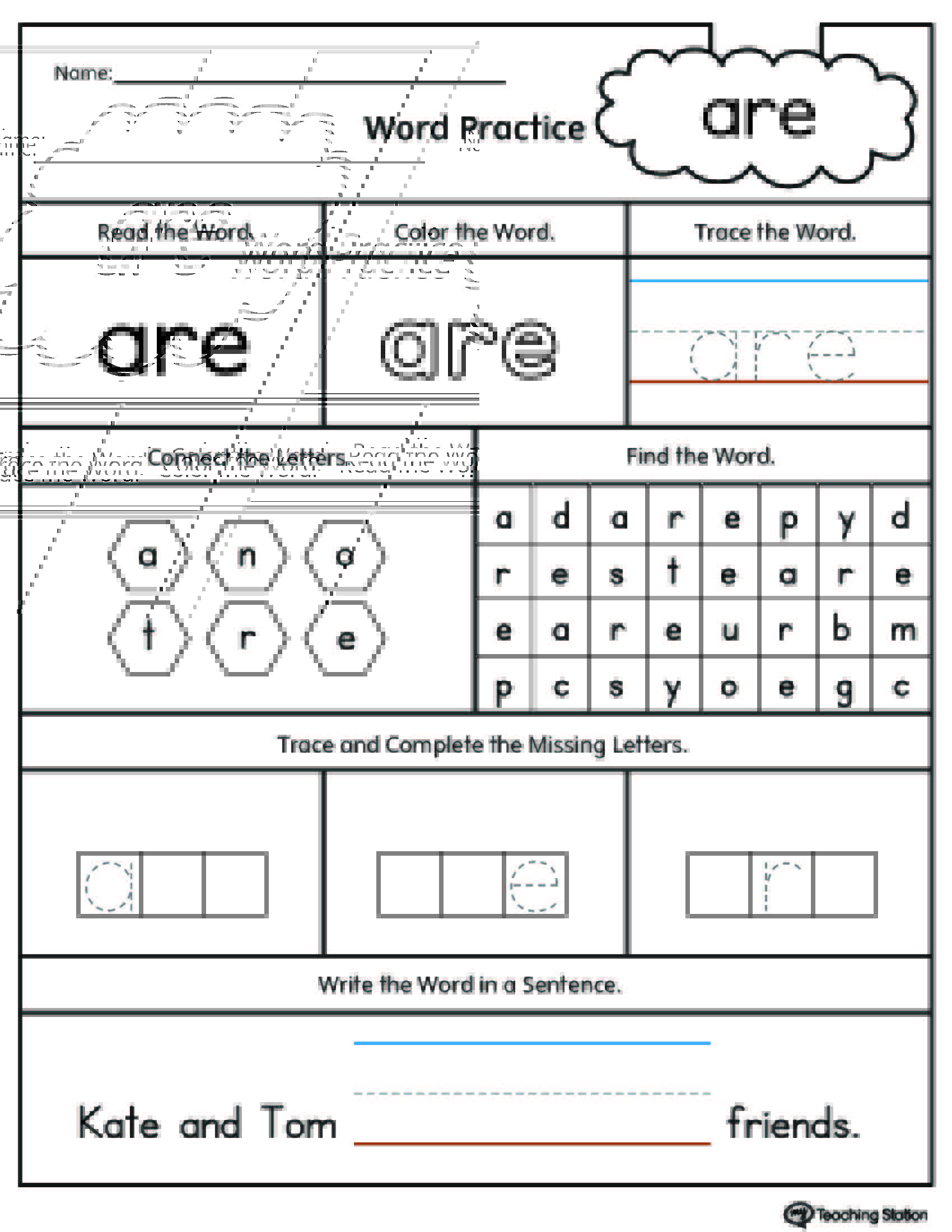 printable activity sheets for kindergarten