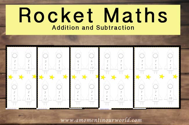 Rocket Math Addition and Subtraction - Simple Living. Creative ...