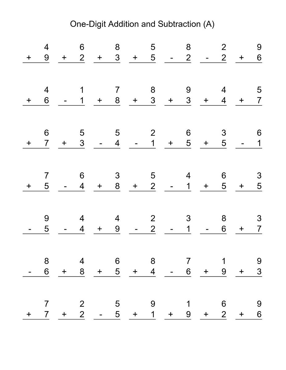 Free Printable Basic Math Worksheets | Activity Shelter | 2nd ...