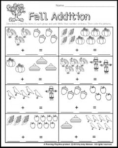 1st Grade Math and Literacy Worksheets with a Freebie! - Planning ...