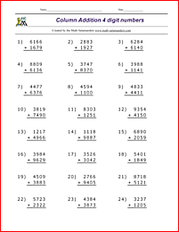 Free Printable Math Worksheets