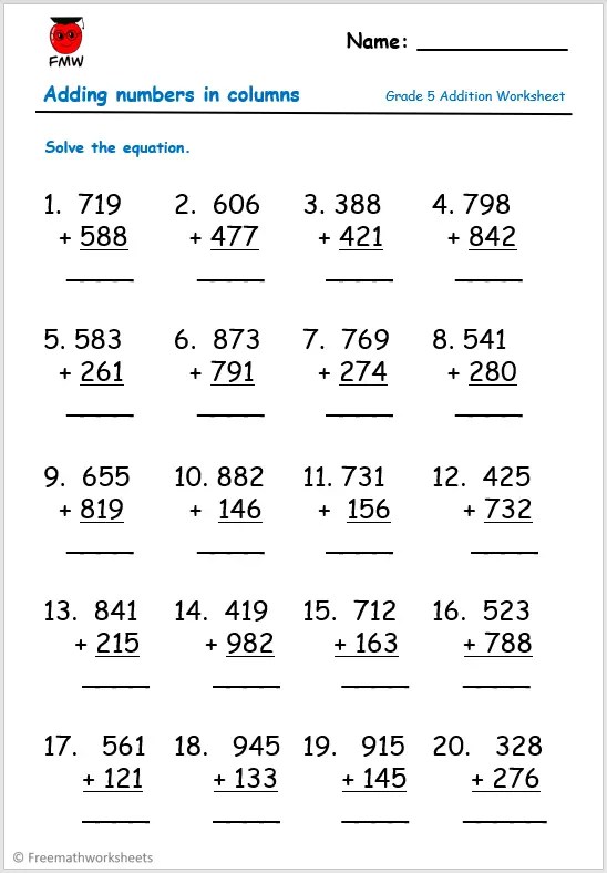 printable addition worksheets with pictures