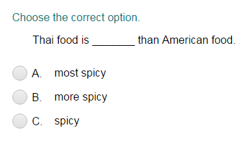 printable adjective quiz
