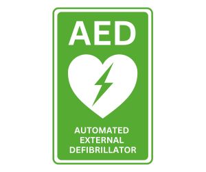printable aed signs free