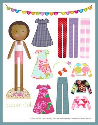 printable african paper dolls