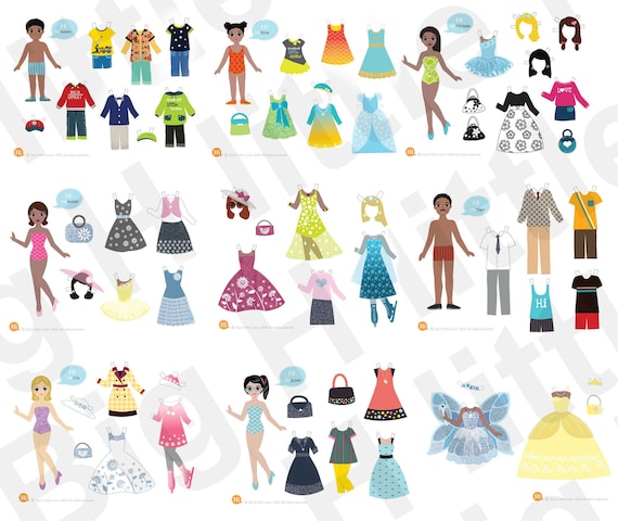 Paper Doll Olivia Printable African American Girl - Jadens Freedom ...