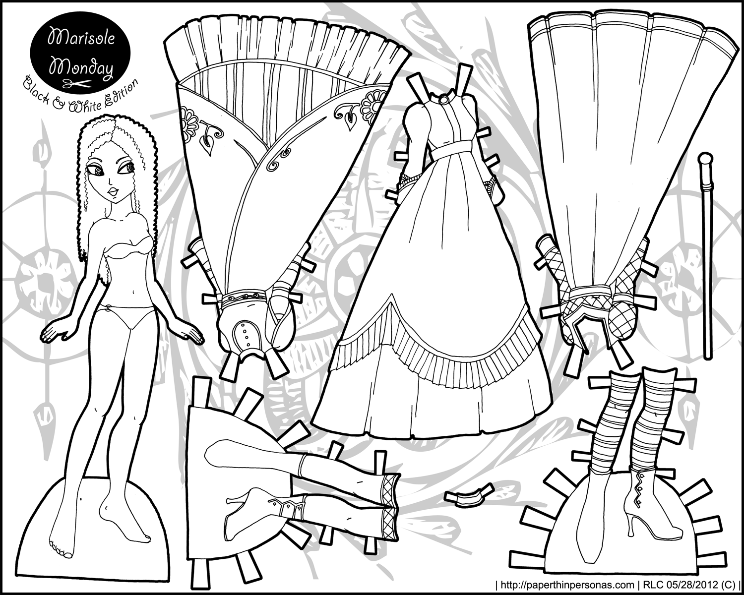 printable african paper dolls