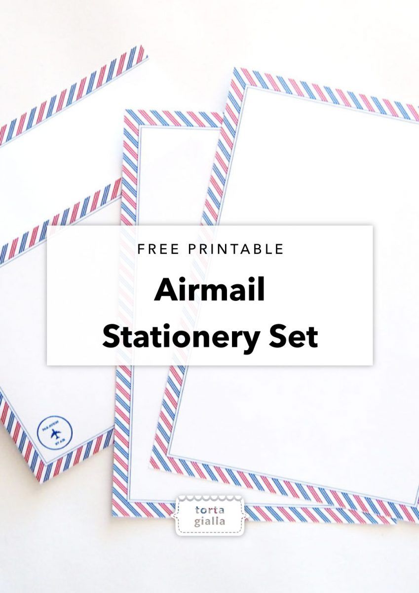 printable airmail stationery
