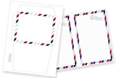printable airmail stationery
