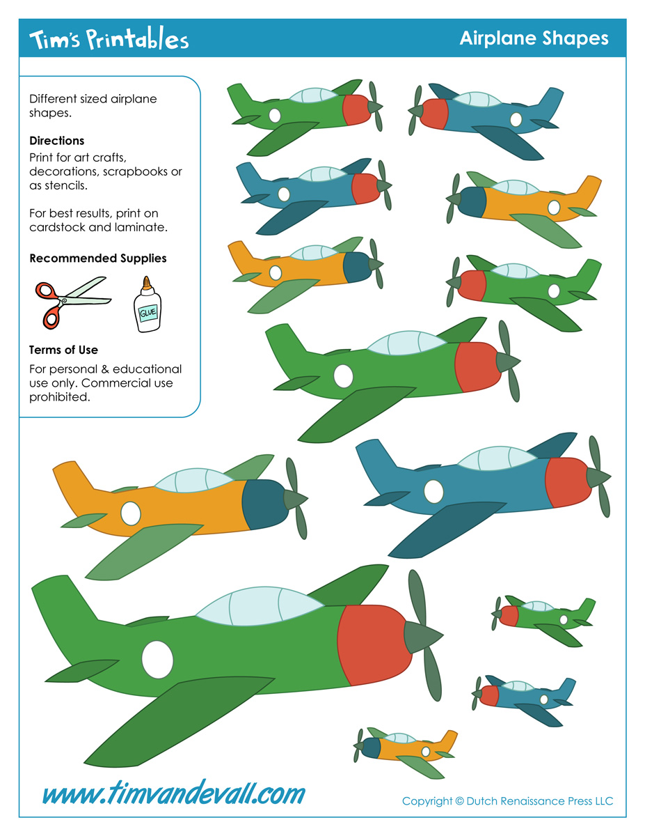 printable airplane stickers
