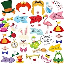 printable alice in wonderland photo booth props
