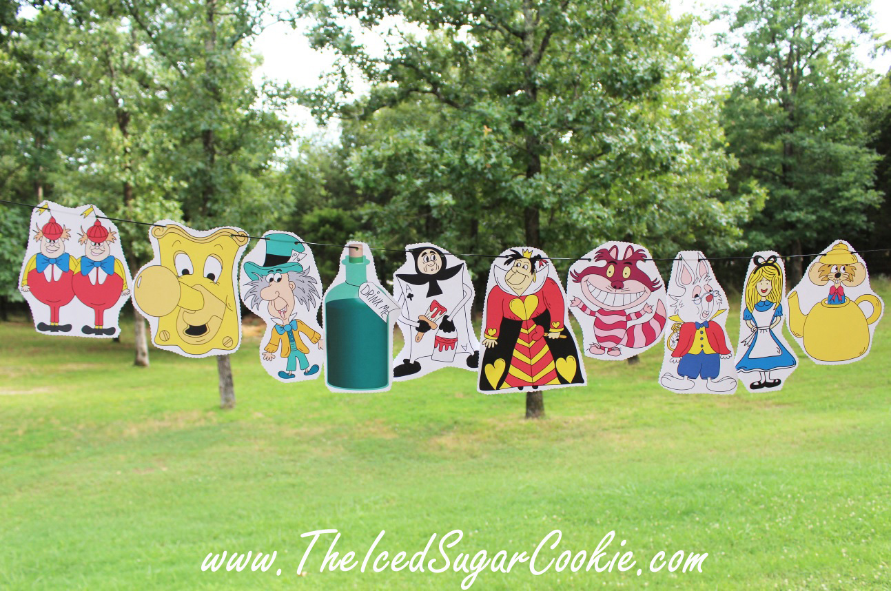 printable alice in wonderland photo booth props