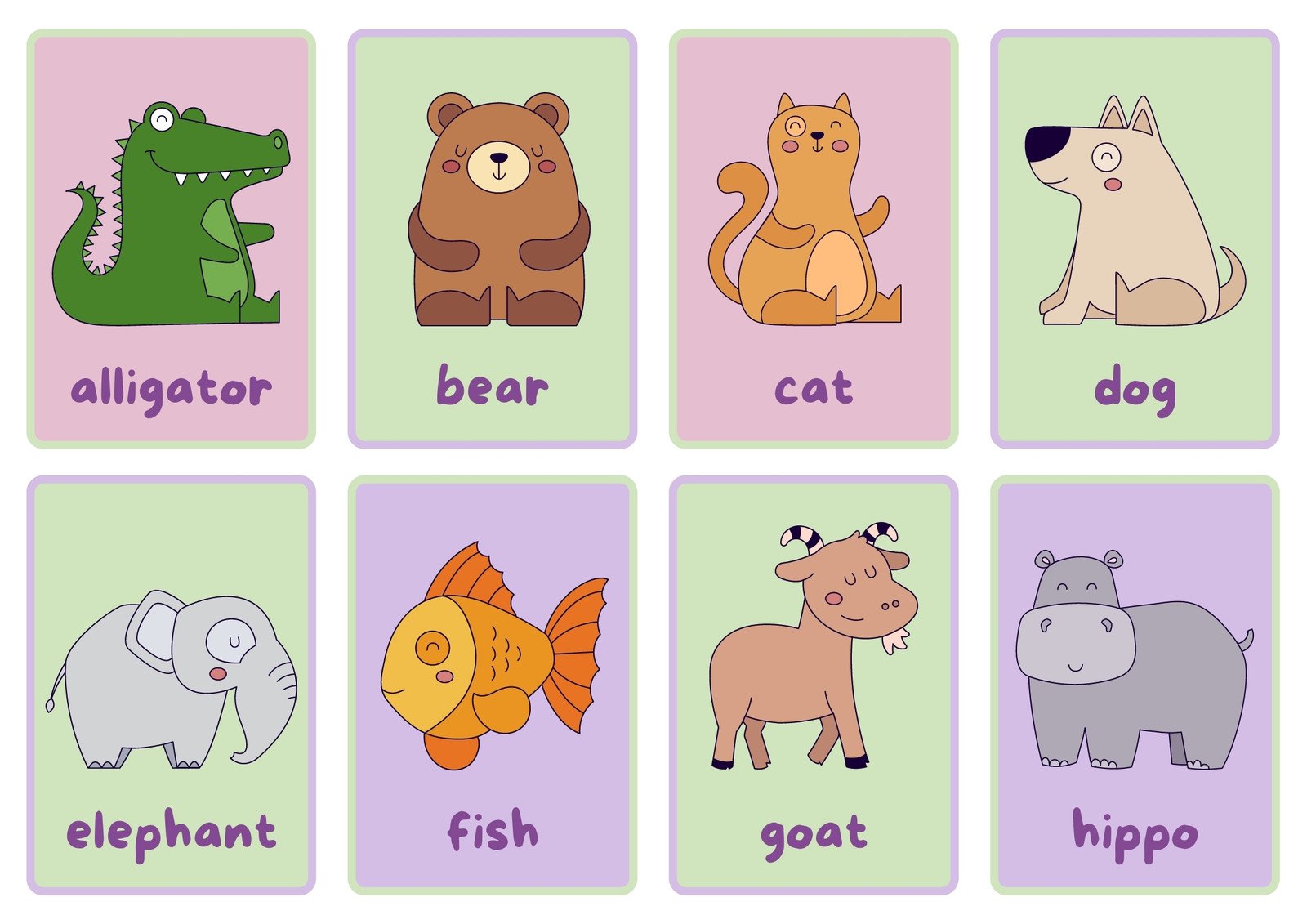 Free Printable Alphabet Animal Flash Cards Download Free Printable 
