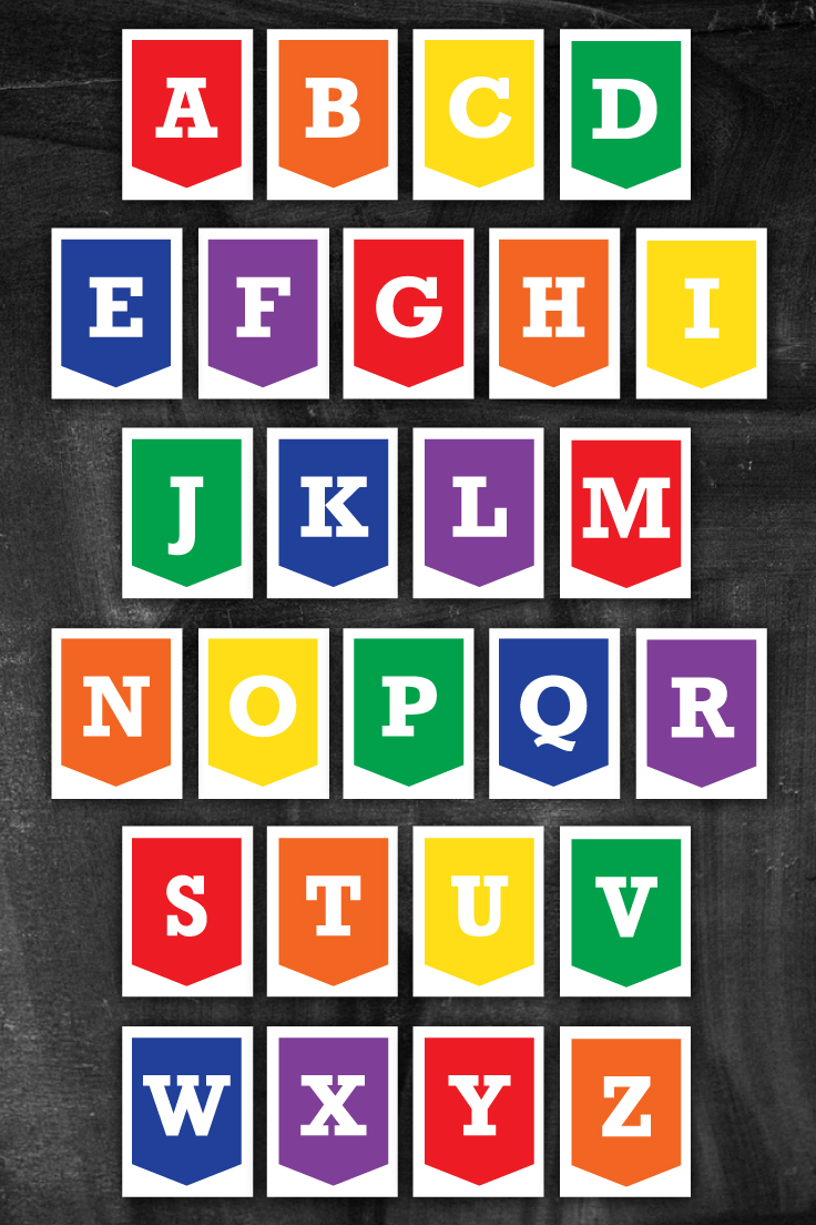 A to Z Free Printable Alphabet Letter Banner - Messy Momma Crafts - Worksheets Library a-to-z-free-printable-alphabet-letter-banner-messy-momma-crafts-worksheets-library