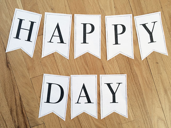 Printable Classic Alphabet Banner Pennants - 100 Directions