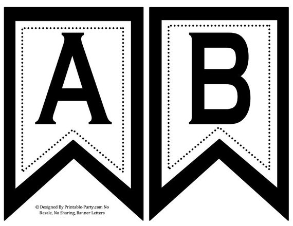 printable alphabet banner letters