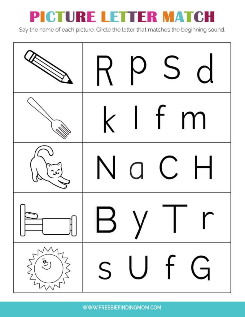 Printable Alphabet Worksheets for Kindergarten (PDF Downloads)