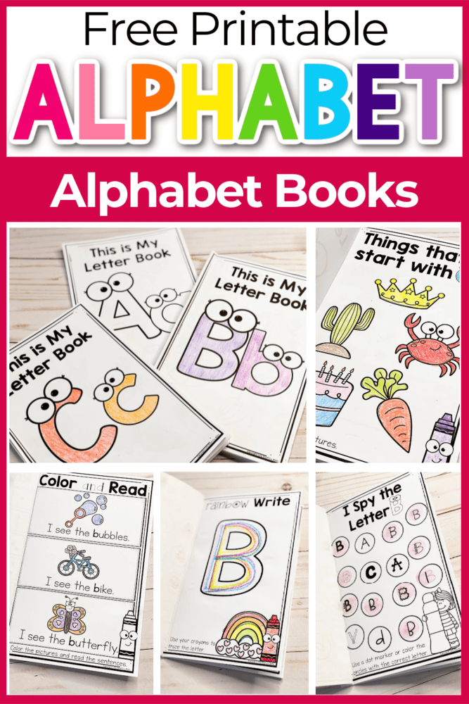 printable alphabet booklets kindergarten