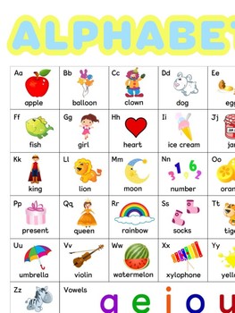 printable alphabet chart upper and lower case