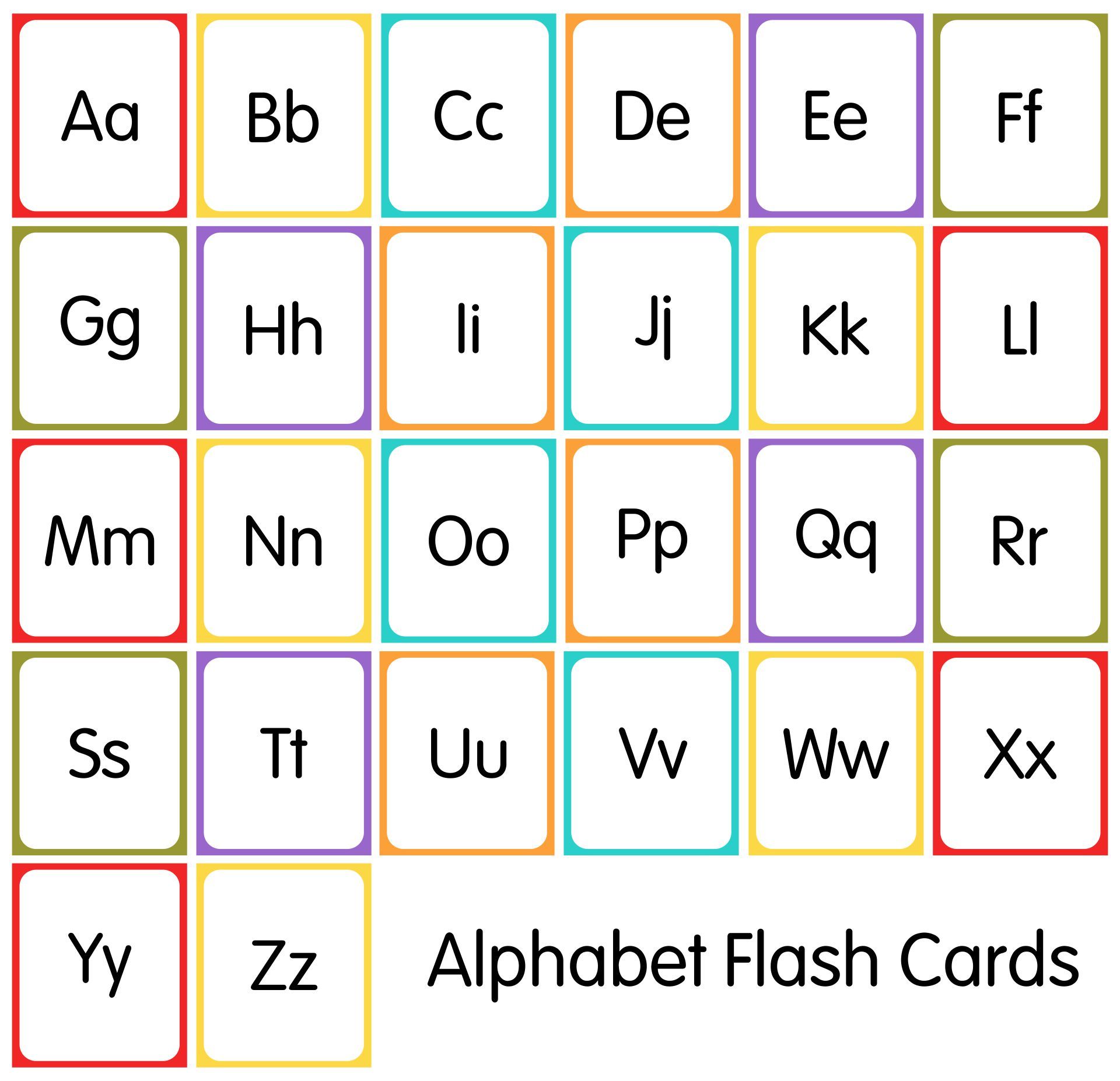 Printable Uppercase Lowercase Letters Printable Alphabet 26 Pages ...