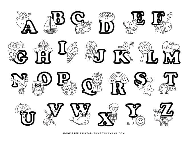 Fun And Easy To Print ABC Coloring Pages For Preschoolers ...