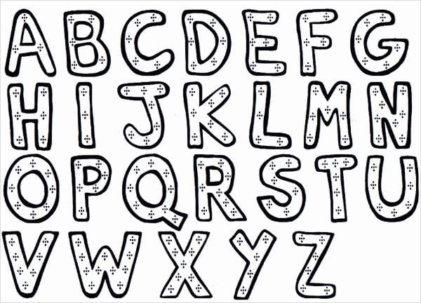 printable alphabet coloring pages