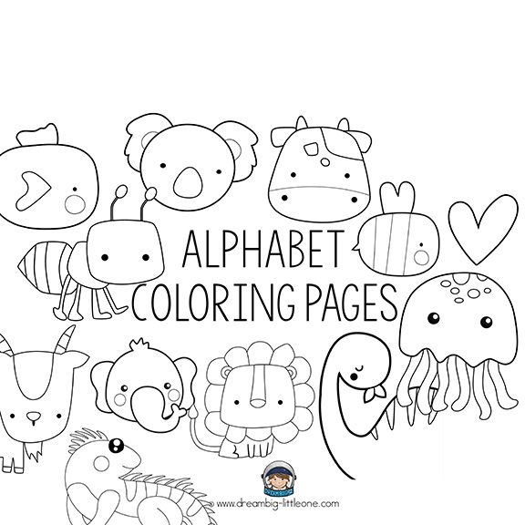 printable alphabet colouring pages