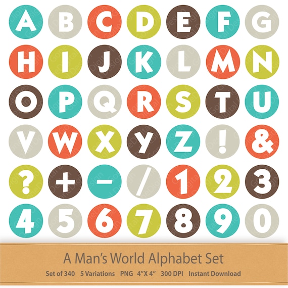 Digital Alphabet Printable Hipster Letter Art Fathers Day ...
