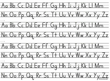 Alphabet Desk Strips: Handwriting-Without-Tears Formation Style | TPT