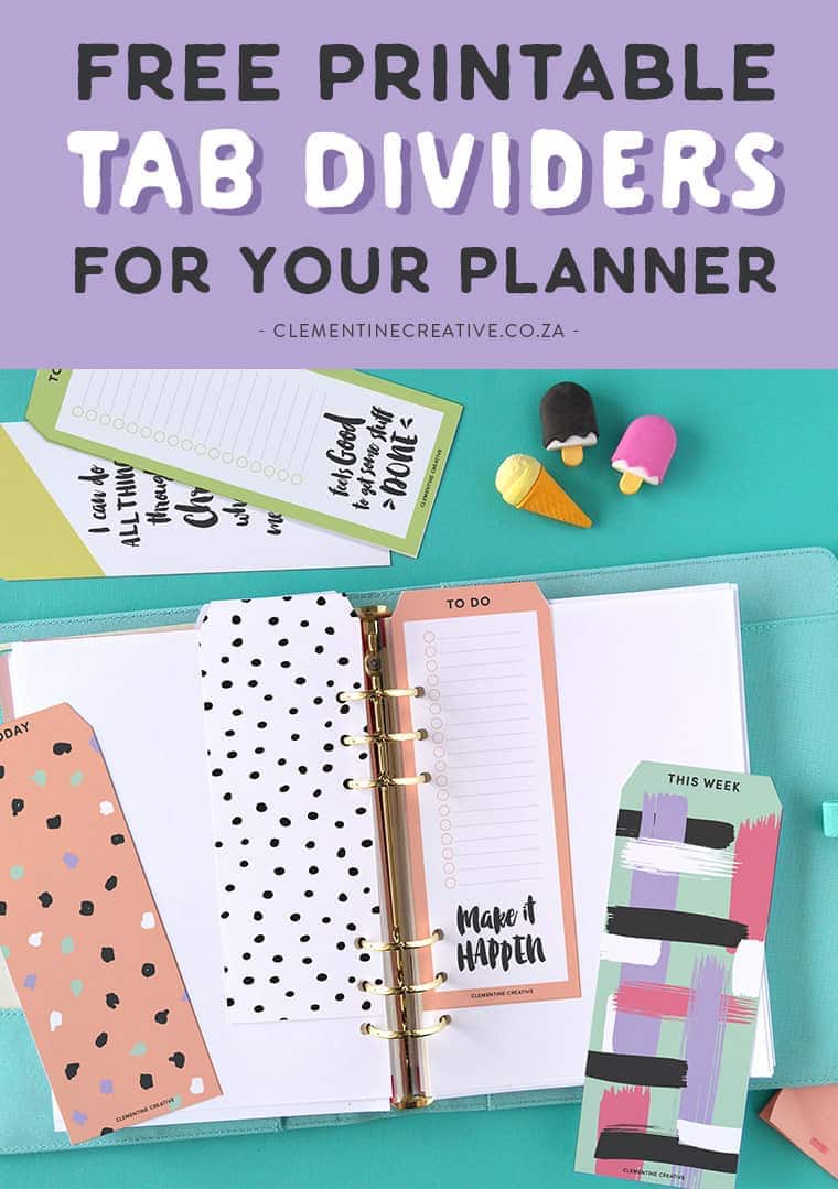 free-printable-top-tab-dividers-for-planners-diaries-and-agendas-worksheets-library for Free Printable Index Tabs Template Free Printable Top Tab Dividers for Planners, Diaries and Agendas - Worksheets Library for Free Printable Index Tabs Template