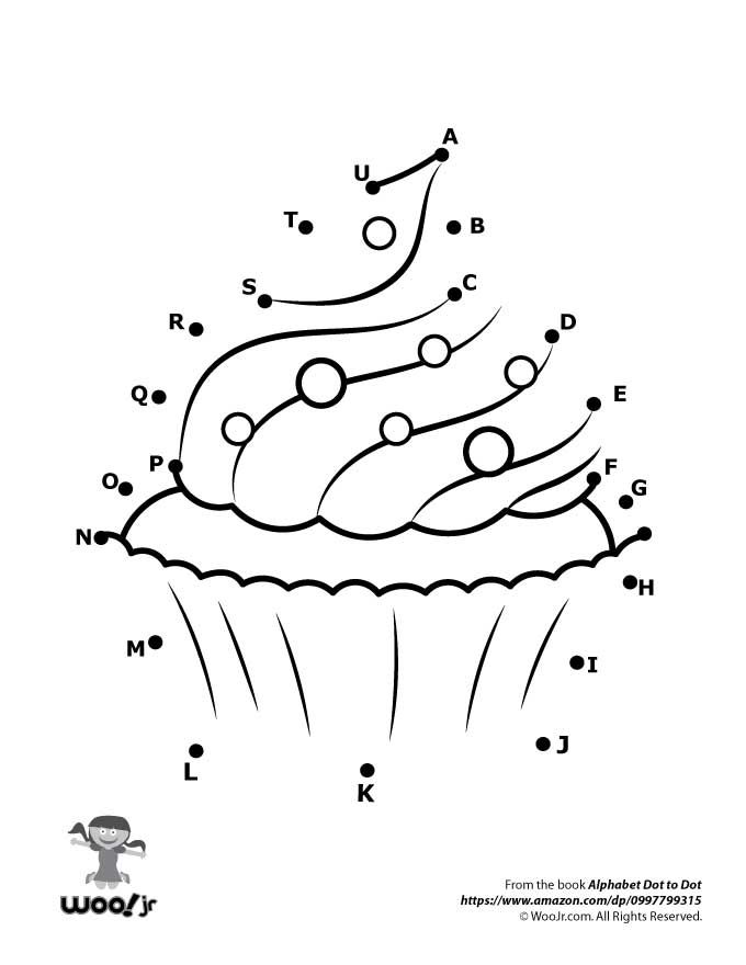 Printable Alphabet Dot to Dot Worksheets | Woo! Jr. Kids ...
