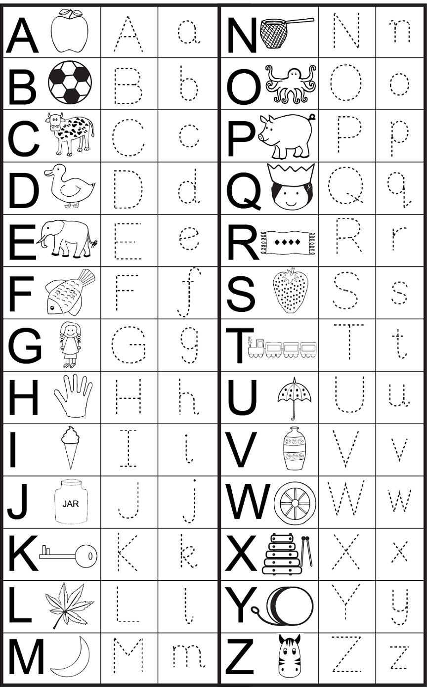 English Alphabet Worksheet for Kindergarten | Activity Shelter