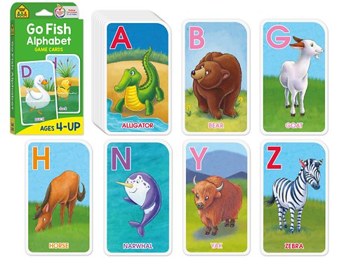 printable alphabet go fish cards