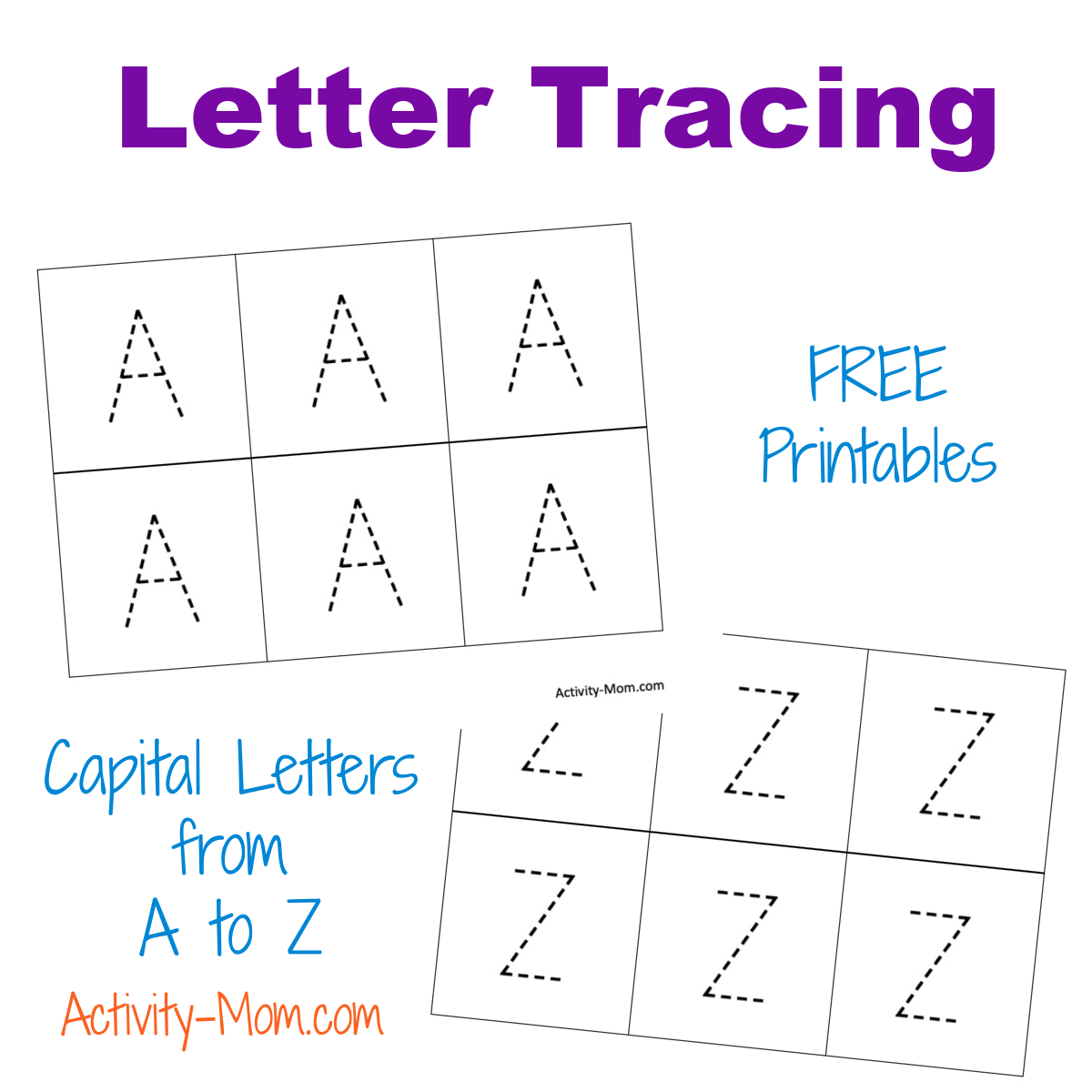 printable alphabet letter tracing worksheet