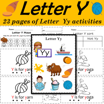 printable alphabet letter y