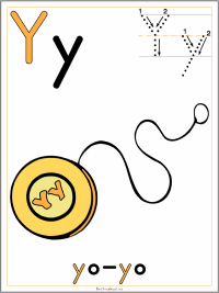printable alphabet letter y