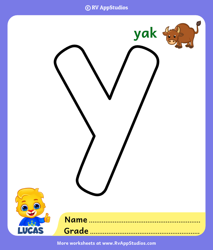 printable alphabet letter y