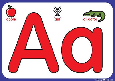 Big Printable Alphabet Letters (A to E)