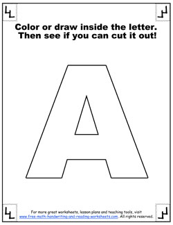 Printable Alphabet Letters - Giant Block Letters