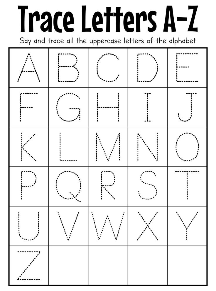 printable alphabet letters for tracing