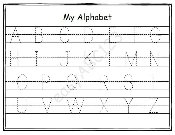 printable alphabet letters for tracing