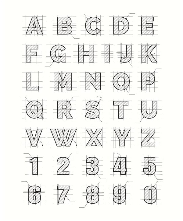 printable alphabet letters stencils