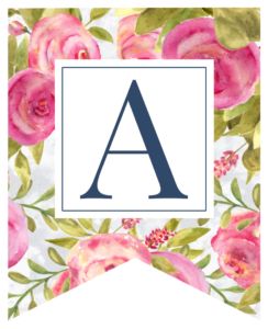 printable alphabet letters with flowers