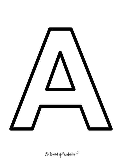Printable Letters &  Alphabet Letters - World of Printables