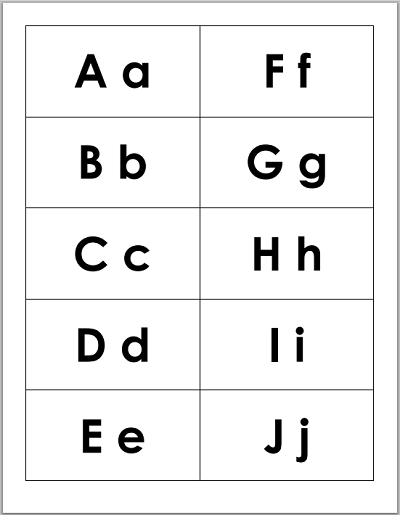 Free Printable Flashcards for Kids ABC-123 | Student Handouts