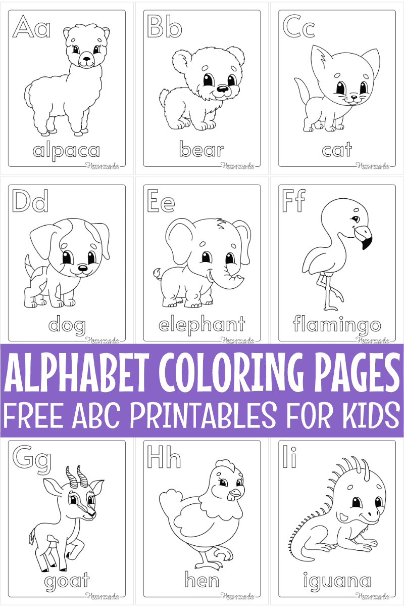 printable alphabet pages