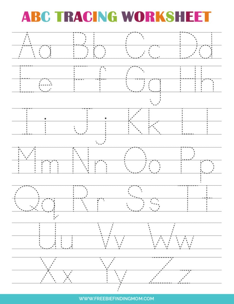 3 Printable Preschool Alphabet Tracing Worksheets (PDF Downloads ...